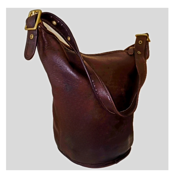 Coach 9085 RARE Vintage XL Duffle/Bucket In Mocha Leather - Picture 3 of 7